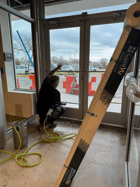 Security Film Installation 1